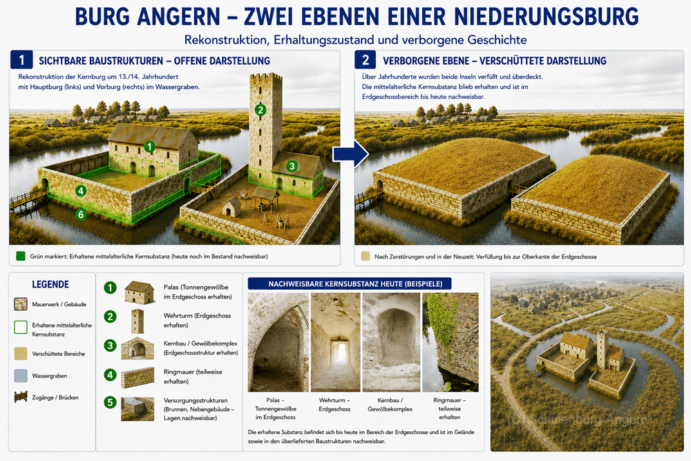 Burg Angern Verschuettung